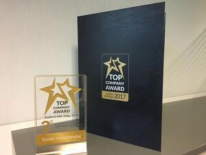 TIROLER mit Top Company Award ausgezeichnet.